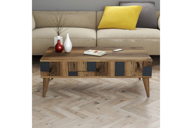 Alsacia Soffbord 105 cm - Mörkbrun/Antracit - Möbler - Bord & matgrupper - Soffbord