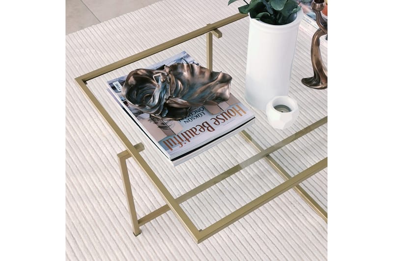 Alskaliden Soffbord 94x35x94 cm - Guld - Möbler - Bord & matgrupper - Soffbord