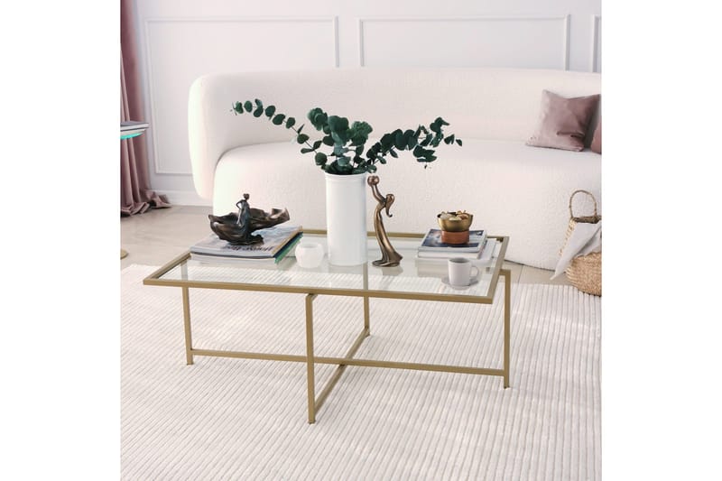 Alskaliden Soffbord 94x35x94 cm - Guld - Möbler - Bord & matgrupper - Soffbord