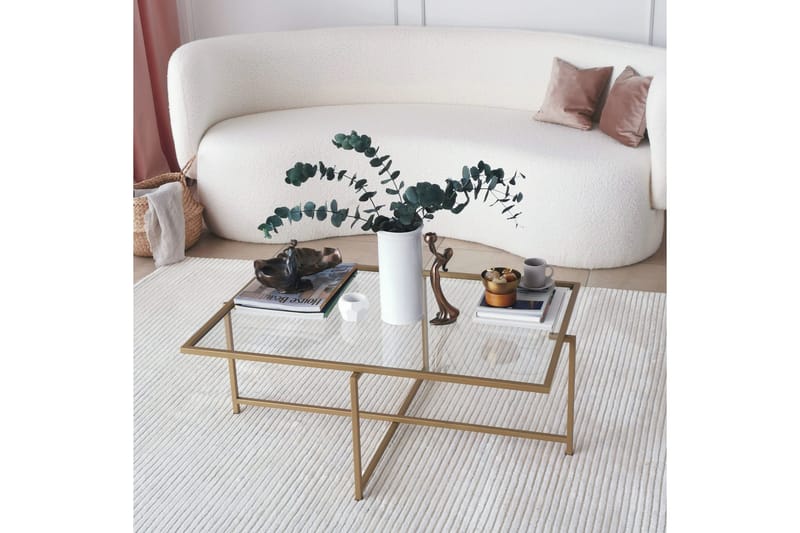Alskaliden Soffbord 94x35x94 cm - Guld - Möbler - Bord & matgrupper - Soffbord
