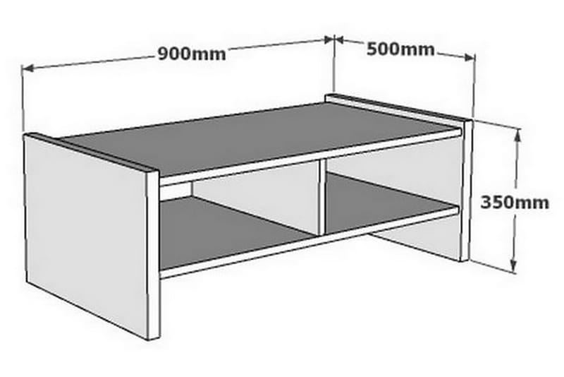 Amario Soffbord 90 cm - Valnötsbrun - Möbler - Bord & matgrupper - Soffbord