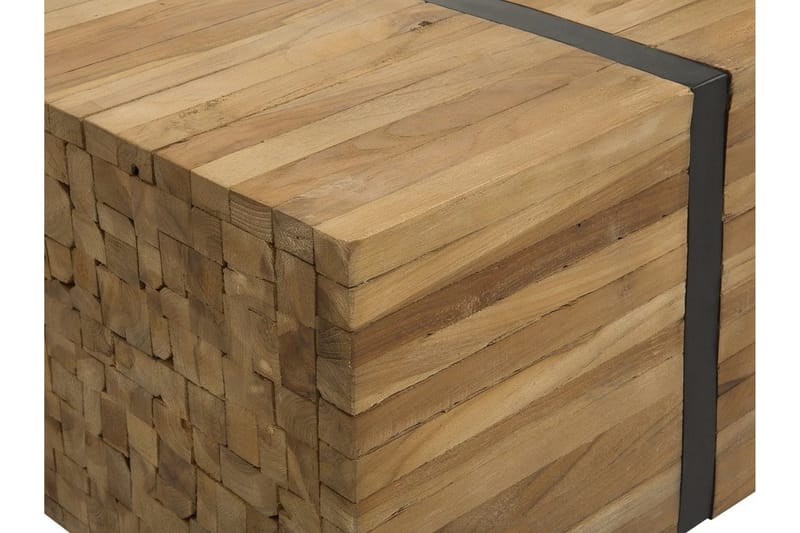 Amlin Soffbord 110 cm på Hjul - Brun/Svart - Möbler - Bord & matgrupper - Soffbord