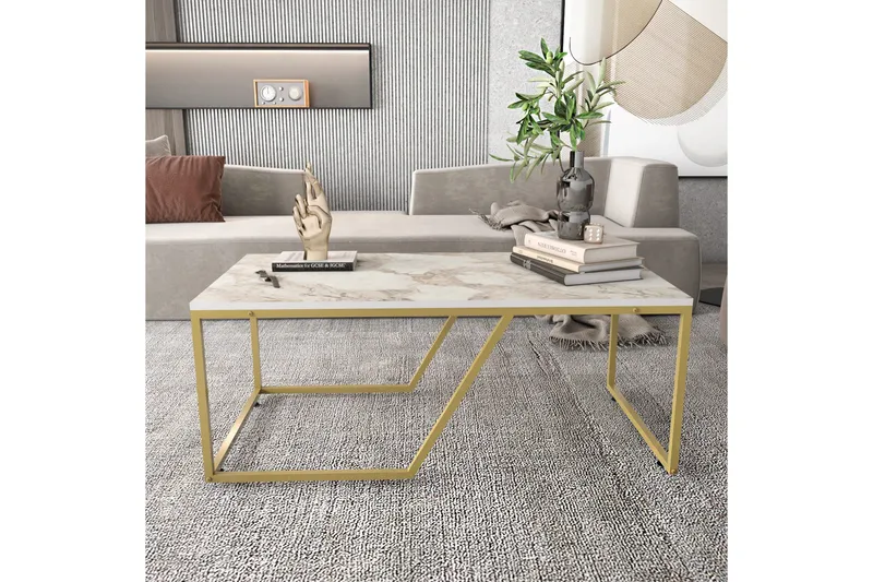 Andifli Soffbord 60x48x120 cm - Vit - Möbler - Bord & matgrupper - Soffbord