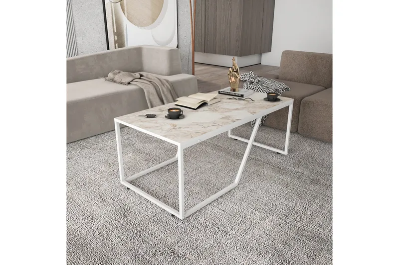 Andifli Soffbord 60x48x120 cm - Vit - Möbler - Bord & matgrupper - Soffbord