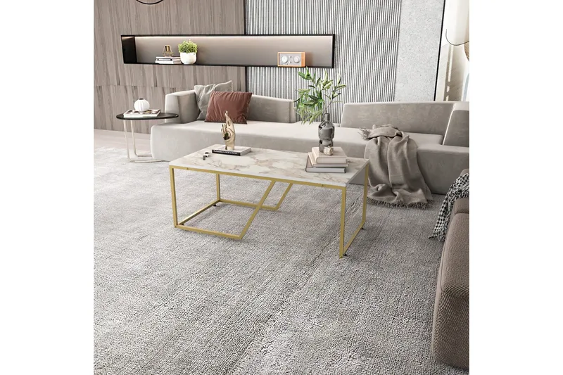 Andifli Soffbord 60x48x120 cm - Vit - Möbler - Bord & matgrupper - Soffbord