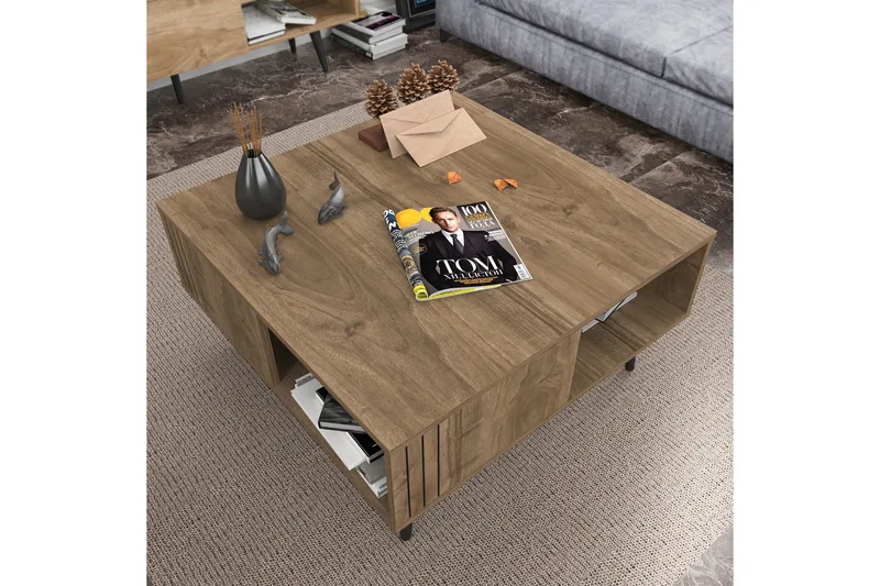 Andifli Soffbord 89,6x46,5x89,6 cm - Brun - Möbler - Bord & matgrupper - Soffbord