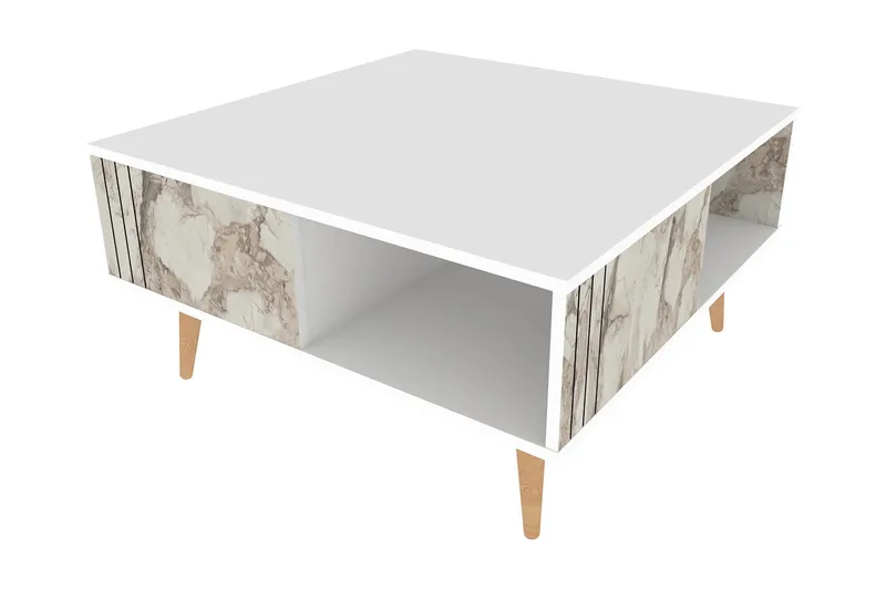 Andifli Soffbord 89,6x46,5x89,6 cm - Vit - Möbler - Bord & matgrupper - Soffbord