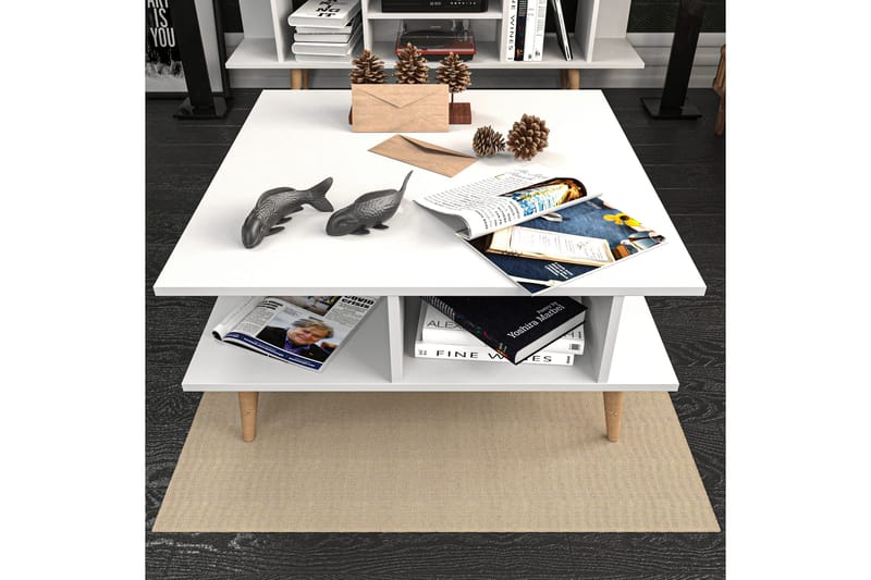 Andifli Soffbord 89x44x89 cm - Vit - Möbler - Bord & matgrupper - Soffbord