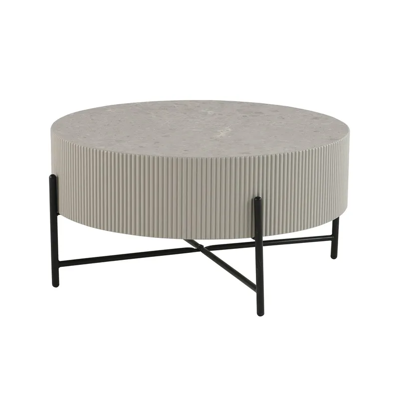 Soffbord Asher Ø80x40 cm, Grå