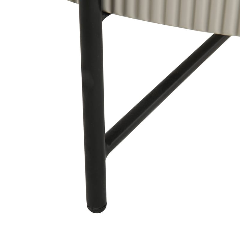 Soffbord Asher Ø80x40 cm - Grå - Möbler - Bord & matgrupper - Soffbord