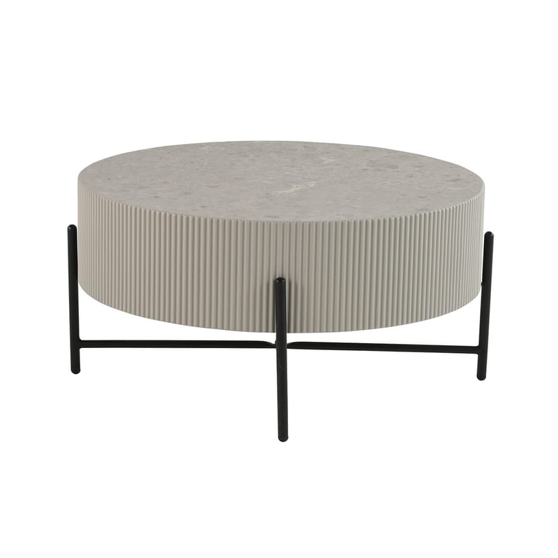 Soffbord Asher Ø80x40 cm - Grå - Möbler - Bord & matgrupper - Soffbord