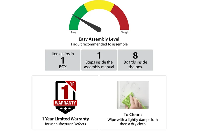 Athena Satsbord Svart/Marmormönster - Novogratz - Möbler - Bord & matgrupper - Soffbord