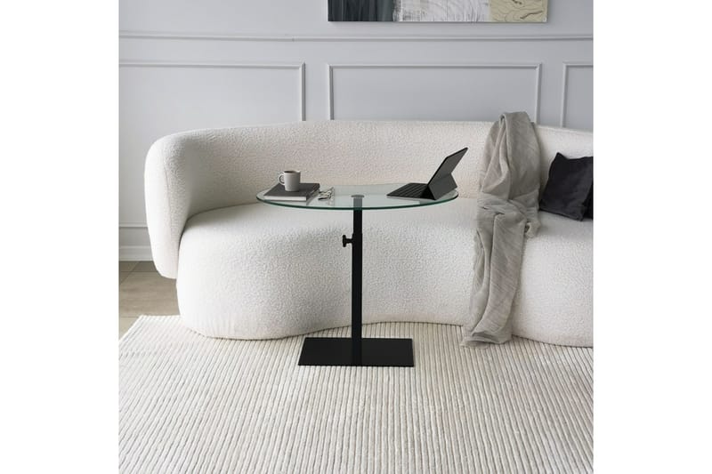 Athodna Soffbord 70x40x70 cm Oval - Svart - Möbler - Bord & matgrupper - Soffbord