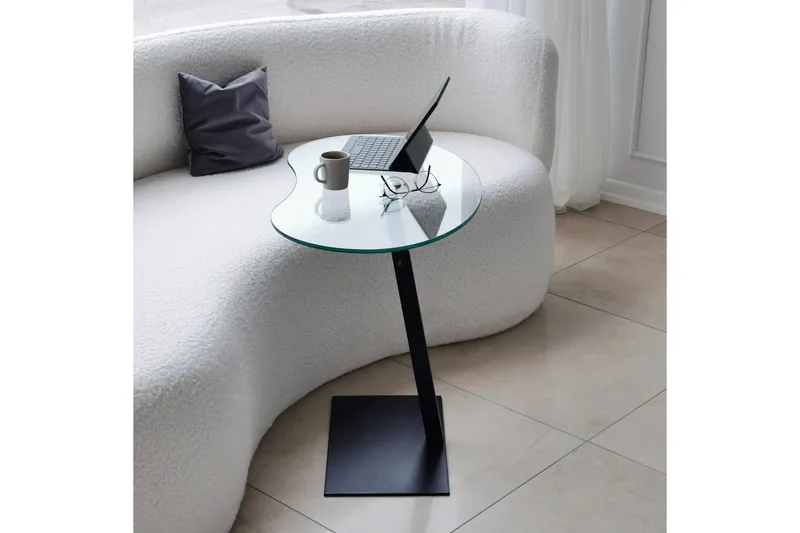 Athodna Soffbord 70x40x70 cm Oval - Svart - Möbler - Bord & matgrupper - Soffbord