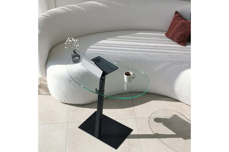 Athodna Soffbord 70x40x70 cm Oval - Svart - Möbler - Bord & matgrupper - Soffbord