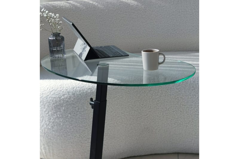 Athodna Soffbord 70x40x70 cm Oval - Svart - Möbler - Bord & matgrupper - Soffbord