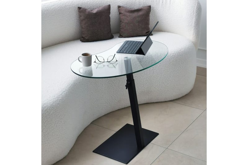 Athodna Soffbord 70x40x70 cm Oval - Svart - Möbler - Bord & matgrupper - Soffbord