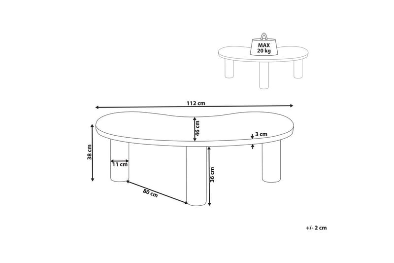 Soffbord Auburn Vit - Vit - Möbler - Bord & matgrupper - Soffbord