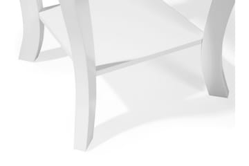 Avon 38 cm Kvadratiskt Soffbord med Förvaring i Målat Trä - Vit - Möbler - Bord & matgrupper - Soffbord