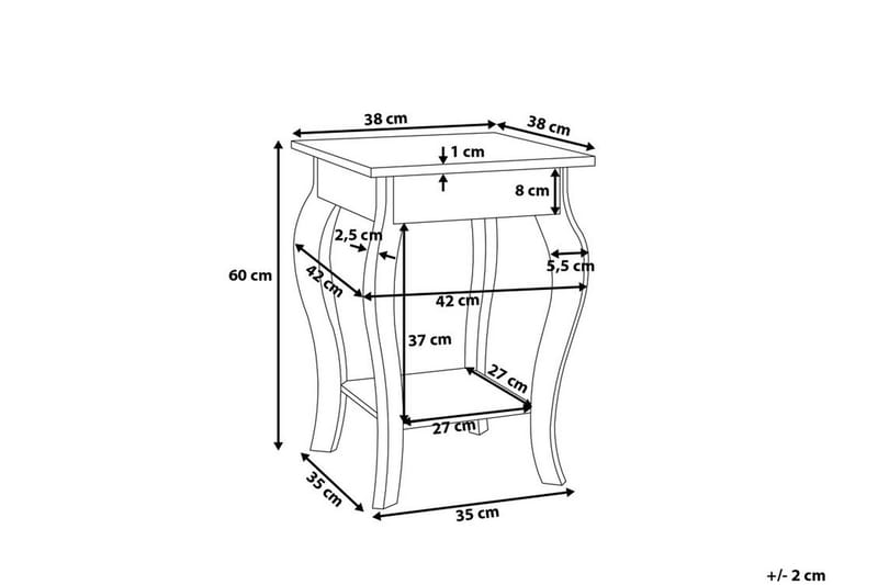 Avon Soffbord 42 cm - Vit - Möbler - Bord & matgrupper - Soffbord