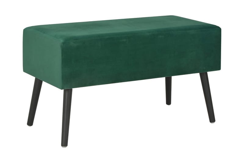 Bänk med lådor 80 cm grön sammet - Grön - Möbler - Bord & matgrupper - Soffbord