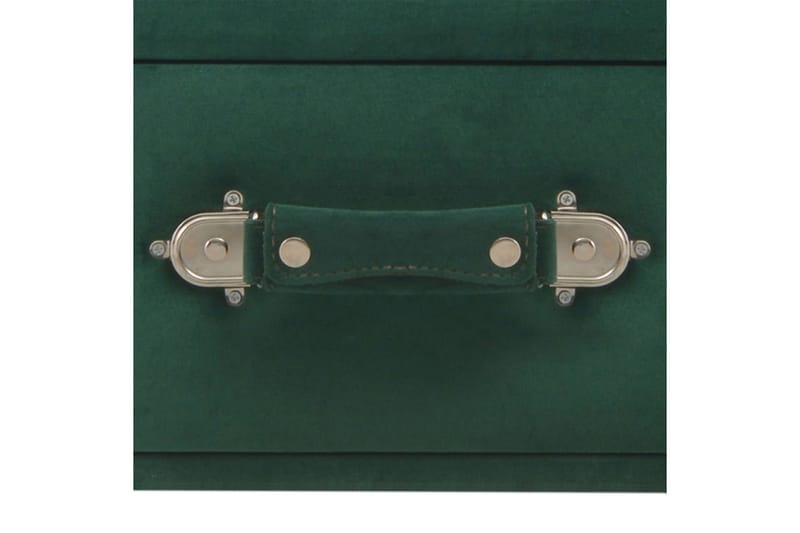 Bänk med lådor 80 cm grön sammet - Grön - Möbler - Bord & matgrupper - Soffbord