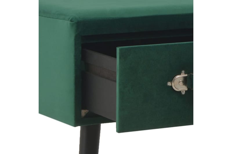 Bänk med lådor 80 cm grön sammet - Grön - Möbler - Bord & matgrupper - Soffbord