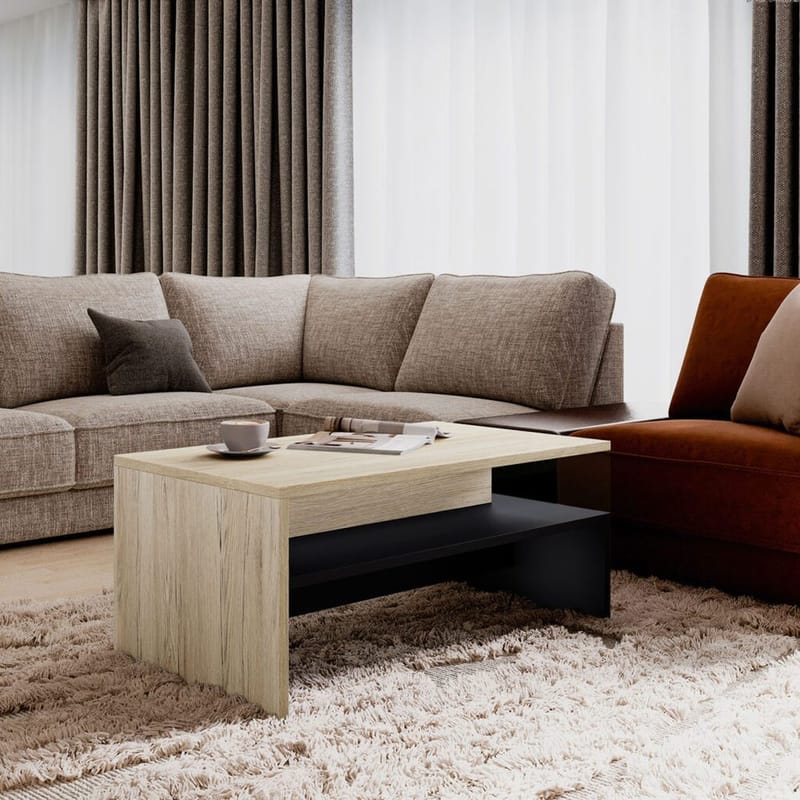 Soffbord Baros - San Remo Ek Ljust Laminat - Möbler - Bord & matgrupper - Soffbord