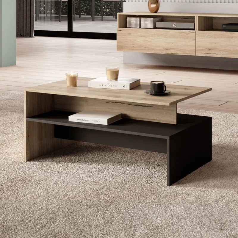 Soffbord Baros - San Remo Ek Ljust Laminat - Möbler - Bord & matgrupper - Soffbord