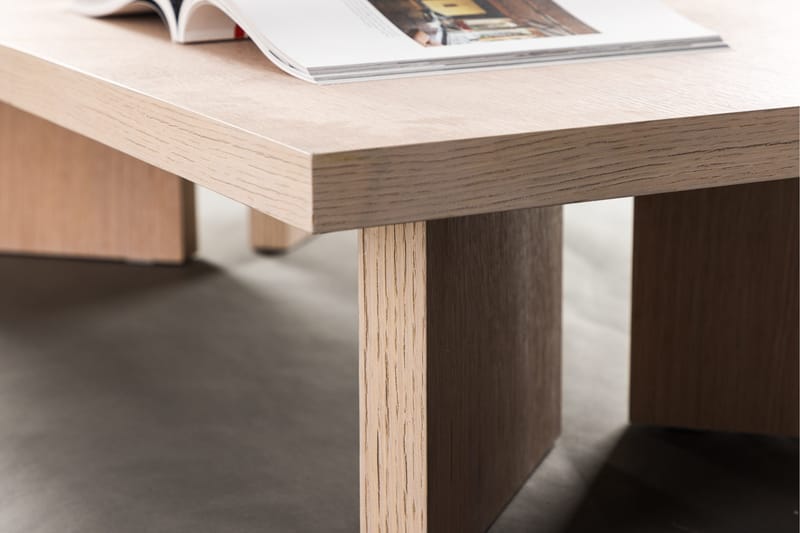 Bassholmen Soffbord 140x80 cm - Whitewash - Möbler - Bord & matgrupper - Soffbord