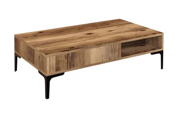 Bauksa Soffbord 105x32,6x105 cm - Brun - Möbler - Bord & matgrupper - Soffbord