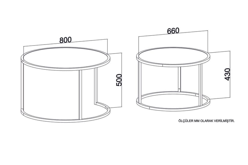 Bazra Satsbord - Vit - Möbler - Bord & matgrupper - Soffbord