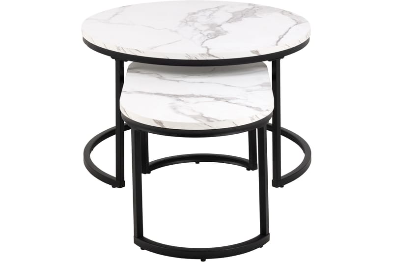 Belgrat Soffbord 70 cm Rund - Vit - Möbler - Bord & matgrupper - Soffbord