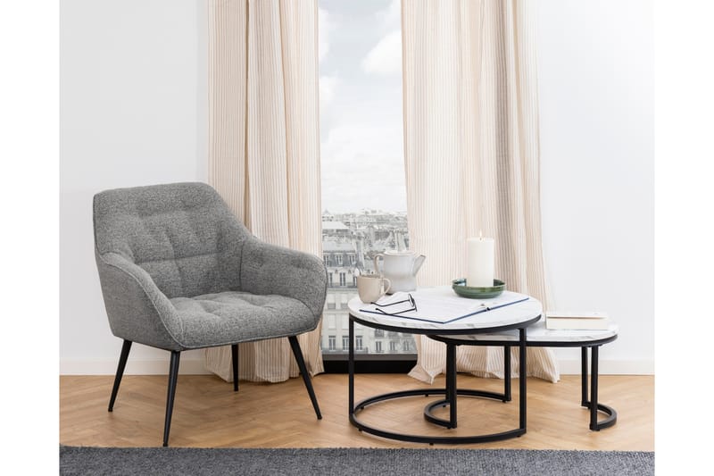 Belgrat Soffbord 70 cm Rund - Vit - Möbler - Bord & matgrupper - Soffbord