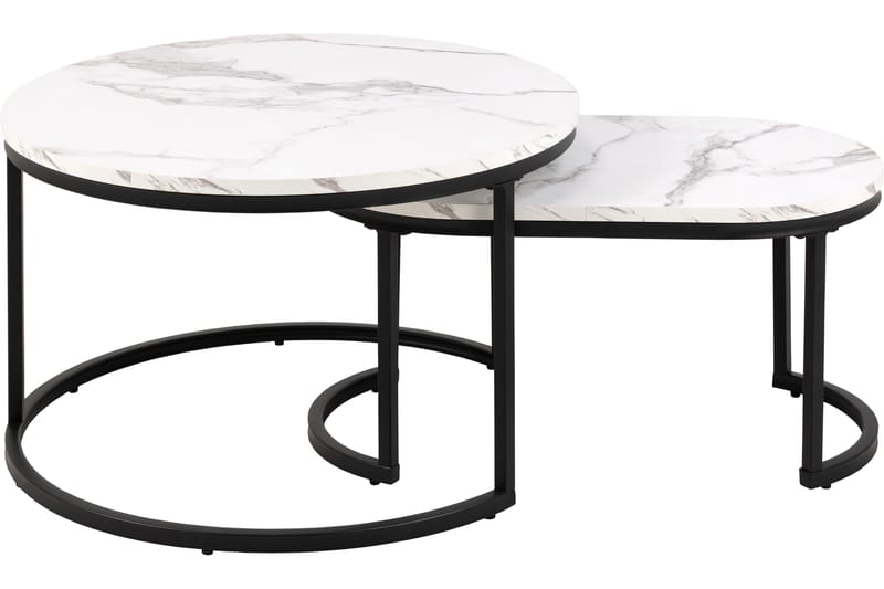 Belgrat Soffbord 70 cm Rund - Vit - Möbler - Bord & matgrupper - Soffbord