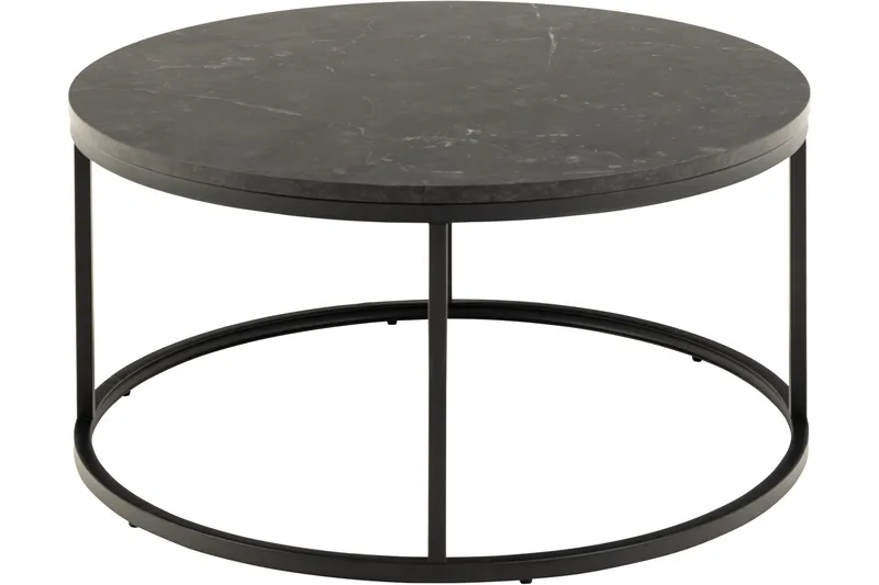 Belgrat Soffbord 80 cm Rund - Svart - Möbler - Bord & matgrupper - Soffbord