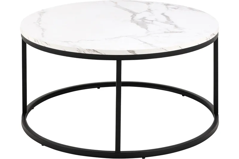 Belgrat Soffbord 80 cm Rund - Vit - Möbler - Bord & matgrupper - Soffbord