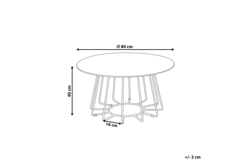 Soffbord Bernie Svart/Vit - Svart/Vit - Möbler - Bord & matgrupper - Soffbord