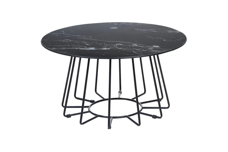 Soffbord Bernie Svart/Vit, Svart/Vit