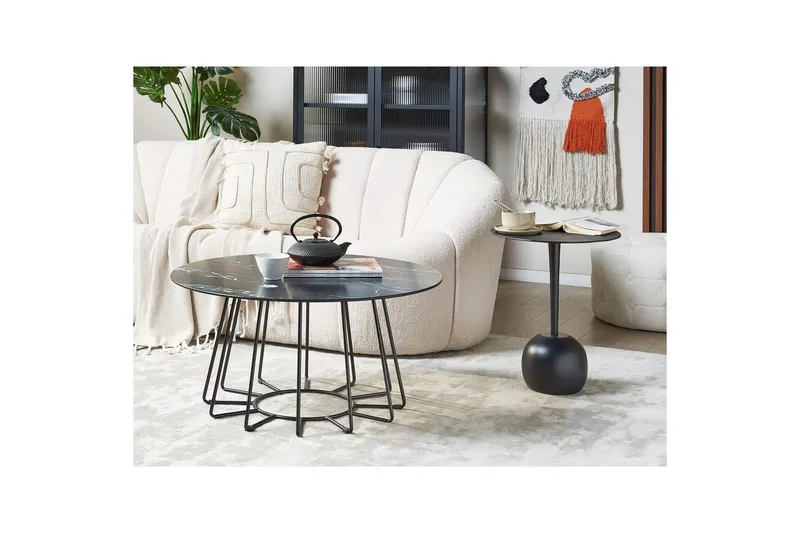 Soffbord Bernie Svart/Vit - Svart/Vit - Möbler - Bord & matgrupper - Soffbord