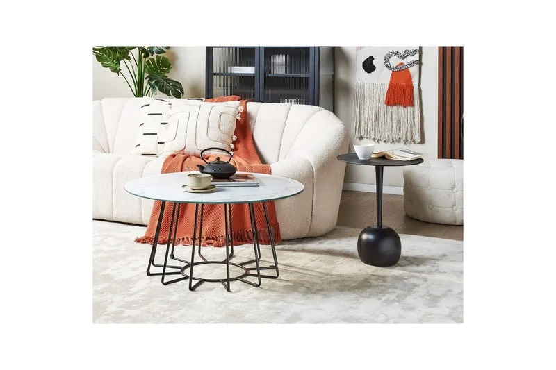Soffbord Bernie Vit/Svart - Vit/Svart - Möbler - Bord & matgrupper - Soffbord