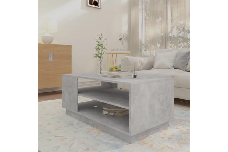Soffbord betonggrå 102x55x43 cm spånskiva - Grå - Möbler - Bord & matgrupper - Soffbord
