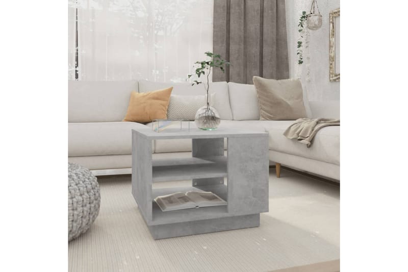 Soffbord betonggrå 55x55x43 cm spånskiva - Grå - Möbler - Bord & matgrupper - Soffbord