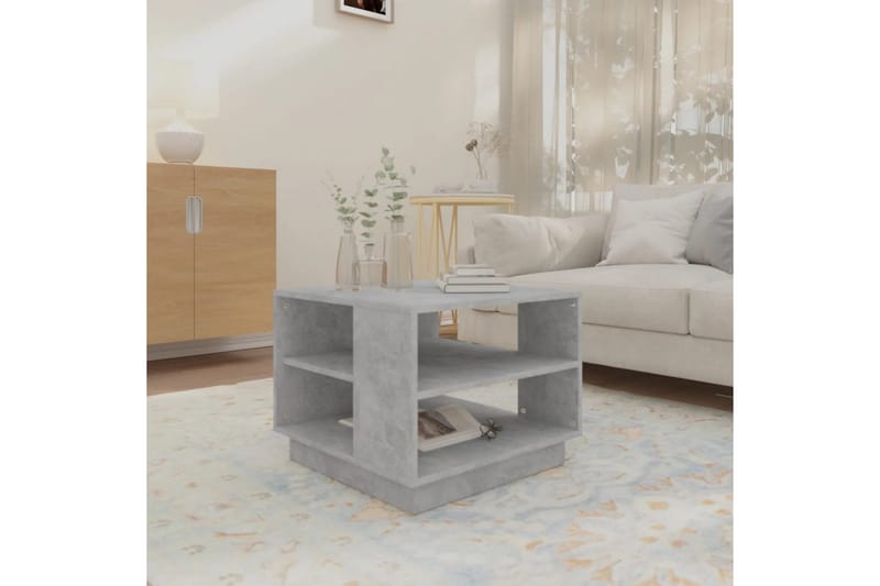 Soffbord betonggrå 55x55x43 cm spånskiva - Grå - Möbler - Bord & matgrupper - Soffbord
