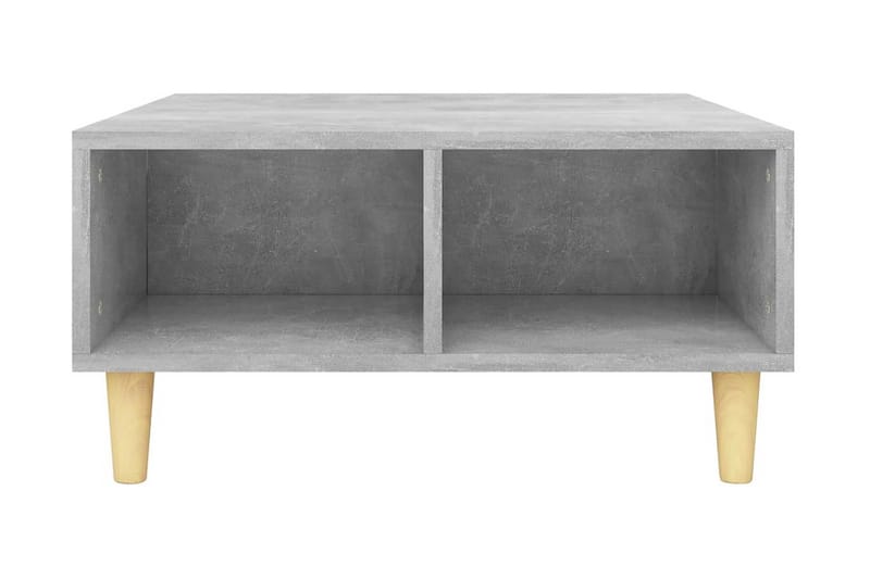 Soffbord betonggrå 60x60x30 cm spånskiva - Grå - Soffbord