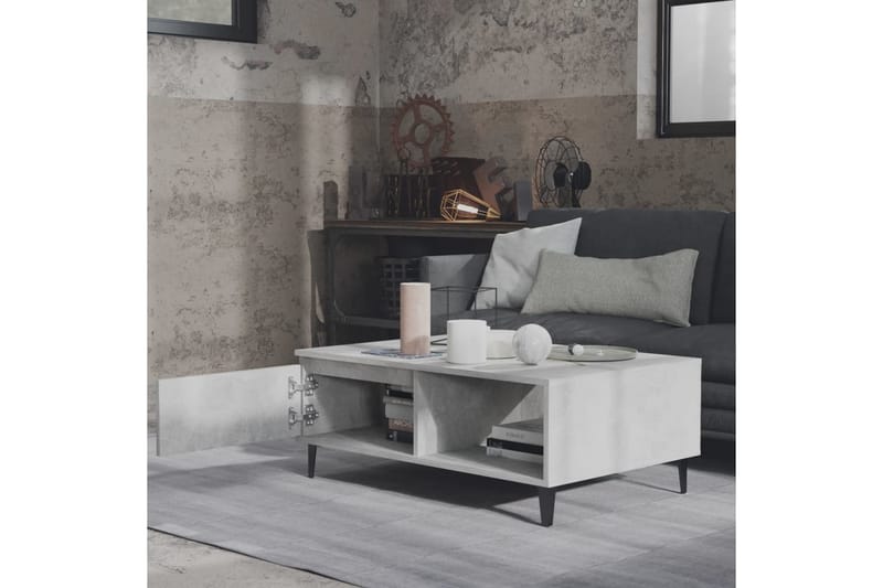 Soffbord betonggrå 90x60x35 cm spånskiva - Grå - Möbler - Bord & matgrupper - Soffbord