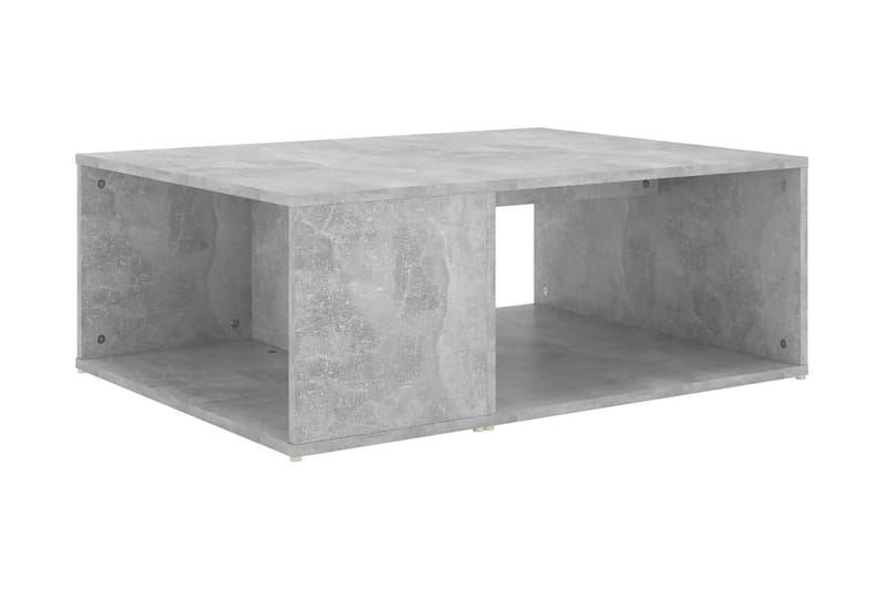 Soffbord betonggrå 90x67x33 cm spånskiva - Grå - Soffbord