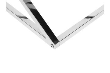 Beverly 60 cm Kvadratiskt Soffbord i Glas och Metall - Transparent - Möbler - Bord & matgrupper - Soffbord