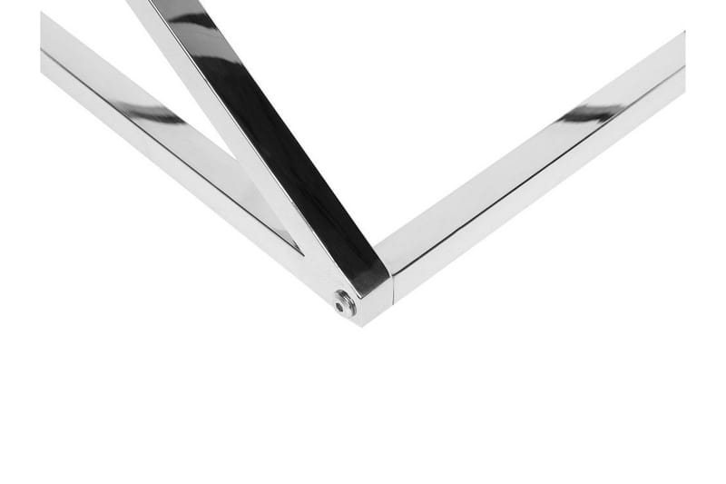 Beverly 60 cm Kvadratiskt Soffbord i Glas och Metall - Transparent - Möbler - Bord & matgrupper - Soffbord