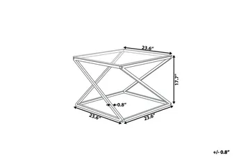 Beverly Kvadratiskt Soffbord 60 cm i Glas - Transparent - Möbler - Bord & matgrupper - Soffbord